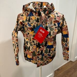 NWT Helly Hansen Kids Bergen 2.0 Rain Set - Size 7 (122) - Terracotta Forest